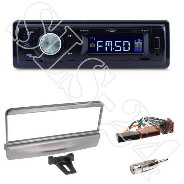 Radioeinbauset 1-DIN Ford Fiesta Focus Escort Mazda 121+Caliber RMD021-USB/Micro-SD/FM Tuner/AUX-IN