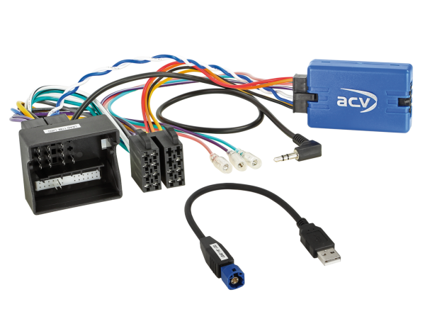 Lenkradfernbedienungsadapter für versch. Radio+Citroen/Opel/Peugeot/Toyota 40Pin Quadlock USB ab2016