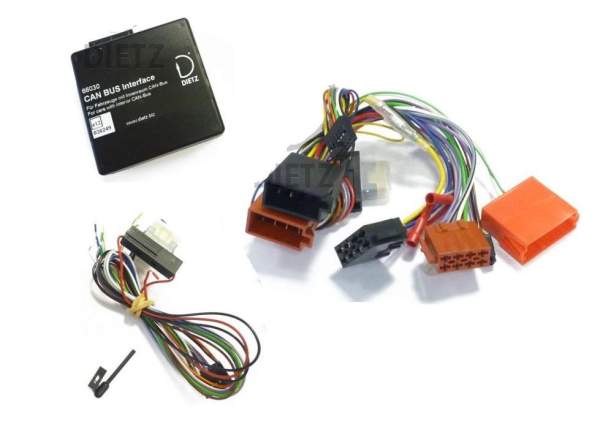 Dietz 66030 66105 66405 AUDI A3 A4 mit ISO-Anschluss Can-Bus Lenkrad Interface Pioneer Sony Radio