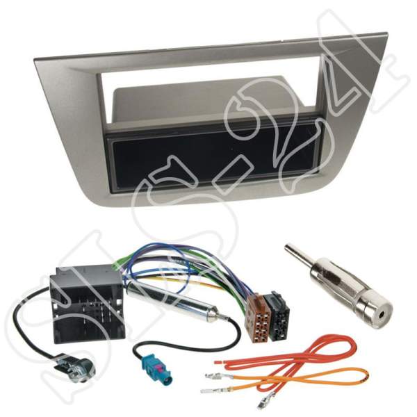 Autoradio 1-DIN Einbaurahmen Radioblende+Adapter Einbauset für Seat Altea / Toledo Typ 5P / PN