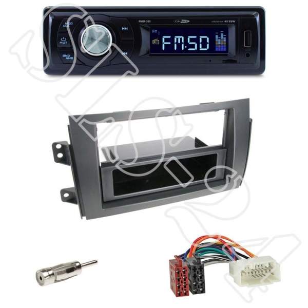 Radioeinbauset Fiat Panda (169) 10/2003 - 2012 + Caliber RMD021 - USB/Micro-SD/FM Tuner/AUX-IN