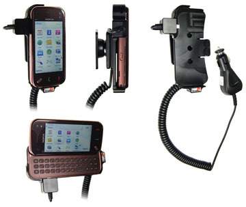 Brodit 512072 Mobile Phone Halter - Nokia N97 Mini Handy Halterung - aktiv - mit KFZ-Ladekabel