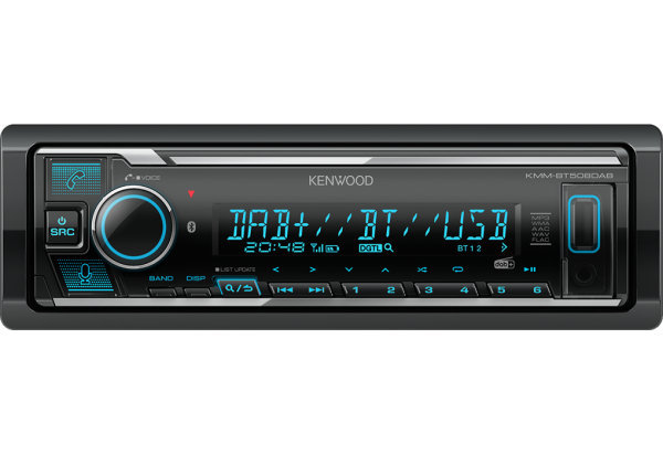 Kenwood KMM-BT508DAB - Digital Media Receiver 4 x 50 Watt mit DAB+, Bluetooth & Amazon Alexa service