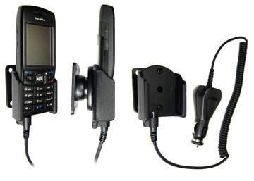 Brodit 965132 Mobile Phone Halter - Nokia E50 Handy Halterung - aktiv - inkl. KFZ-Ladekabel