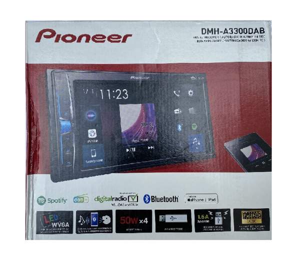 Pioneer DMH-A3300DAB 2-DIN-Multimedia Player, 6,2-Zoll ClearType-Touchscreen, Smartphone-Anbindung,