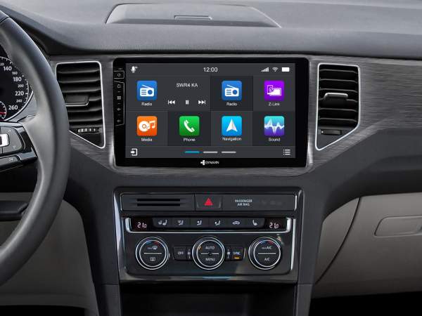 Dynavin 10,1-Zoll Android Navigationssystem für VW Golf Sportsvan D8-135S Premium 64GB Silber
