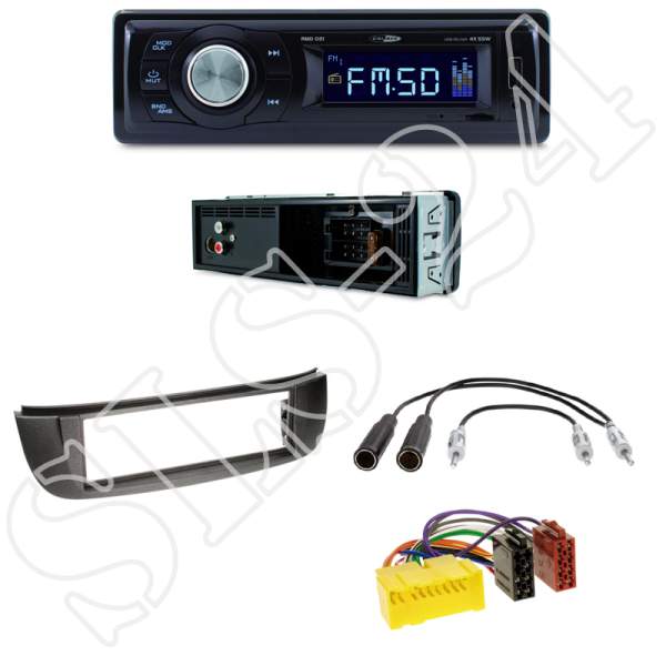 Radioeinbauset Nissan Almera Tino + Caliber RMD021 - USB / Micro-SD - FM Tuner und AUX Input