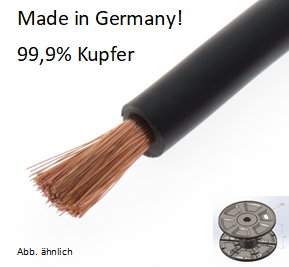 20211 ECu Powerkabel, 10 mm², schwarz, 100 m, made in Germany!