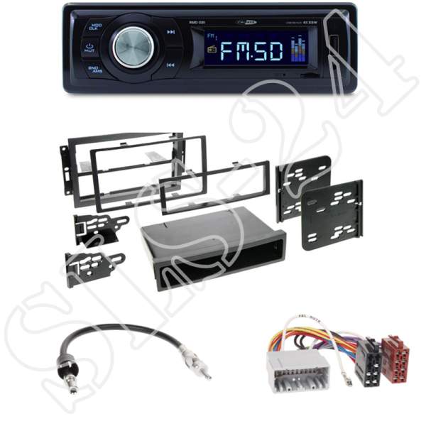 Radioeinbauset 2-DIN mit Fach Chrysler/Chevrolet/Jeep+Caliber RMD021 USB / Micro-SD/FM Tuner/AUX-IN