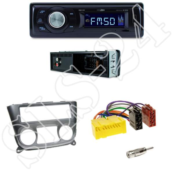 Radioeinbauset Nissan Almera (N16) + Caliber RMD021 - USB / Micro-SD - FM Tuner und AUX Input