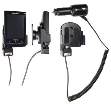 Brodit 512155 Mobile Phone Halter - Sony Ericsson Xperia X10 mini - aktiv - Halterung KFZ-Ladekabel