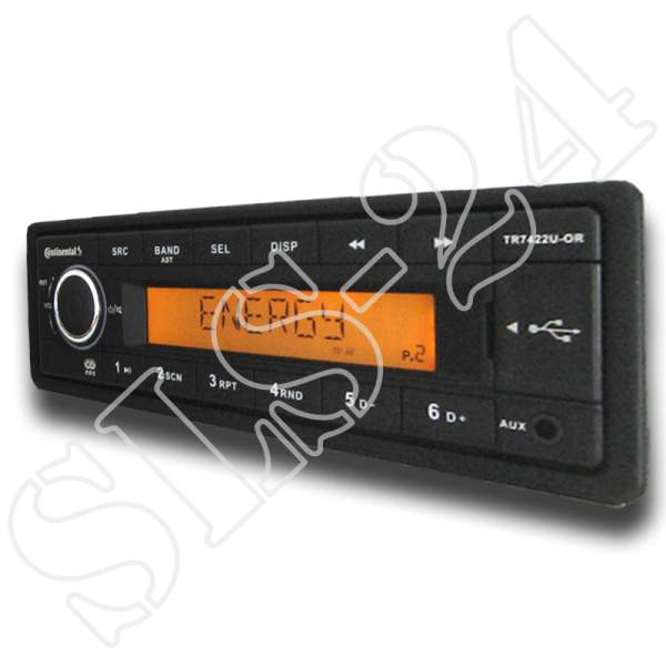Continental TR7422U-OR 24 Volt LKW Radio MP3 WMA USB FM RDS Tuner