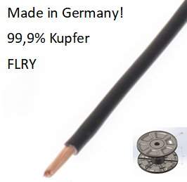 20312 FLRY 2,5 mm2, schwarz, 50 m, Fahrzeugleitung, made in Germany!