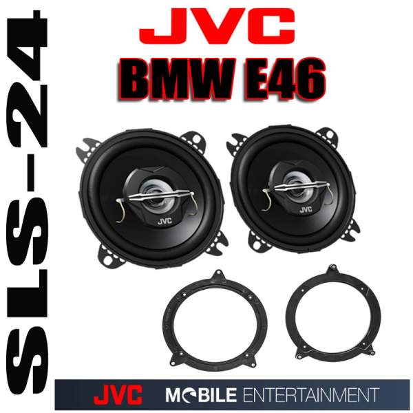 BMW E46 3er Einbauset JVC 2-Wege Lautsprecher CS-J520X 250 Watt Fronttür Heckablage
