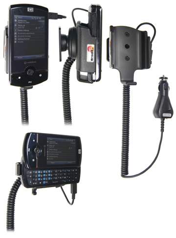 Brodit 965295 - PDA Halter - HP iPAQ Data Messenger - Halterung - aktiv - mit KFZ-Ladekabel
