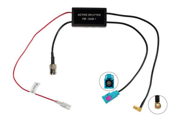 203.013P-0 Antennensignal-Verteiler aktiv - für passive Antennen - Stecker: ISO / FAKRA