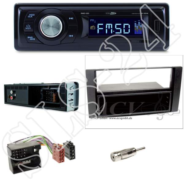 Radioeinbauset Ford Focus Fiesta Fusion Galaxy Kuga + Caliber RMD021 - USB/Micro-SD/FM Tuner/AUX-IN