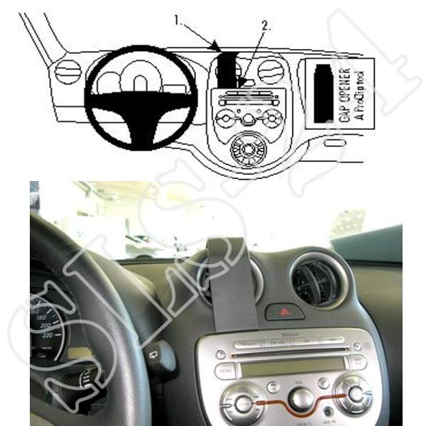 BRODIT 854629 ProClip Halterung - Nissan Micra ab 2011 Navigation PDA KFZ-Halter