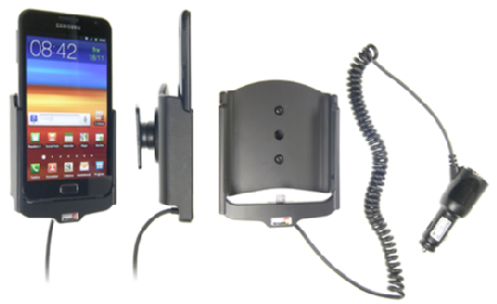 Brodit 512303 Mobile Phone Halter - Samsung Galaxy Note GT-N7000 - aktiv Halterung mit KFZ Ladekabel