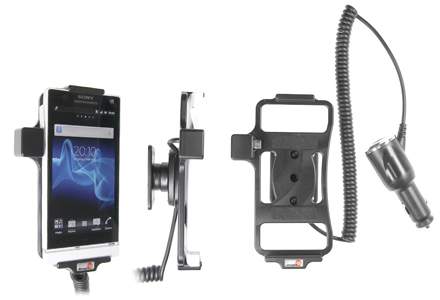 Brodit 512369 Mobile Phone Halter - Sony Xperia S - aktiv - Halterung mit KFZ-Ladekabel