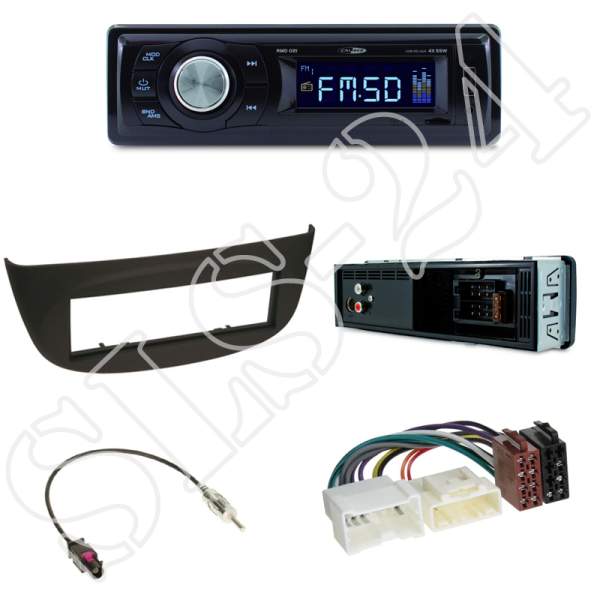 Radioeinbauset Renault Twingo / Wind + Caliber RMD021 - USB/Micro-SD/FM Tuner/AUX-IN