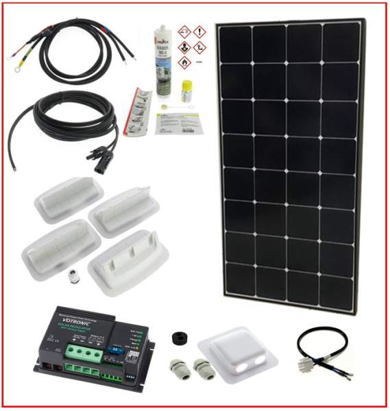 Dietz P120W_VO_MPP Solaranlage Sunpower 120W - Votronic MPP Regler f. 2 Batterien