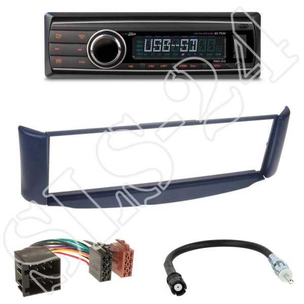 Radioeinbauset 1-DIN Smart ForTwo A450 C450 + Caliber RMD212 USB/SD/MP3/AUX-IN/ohne Laufwerk