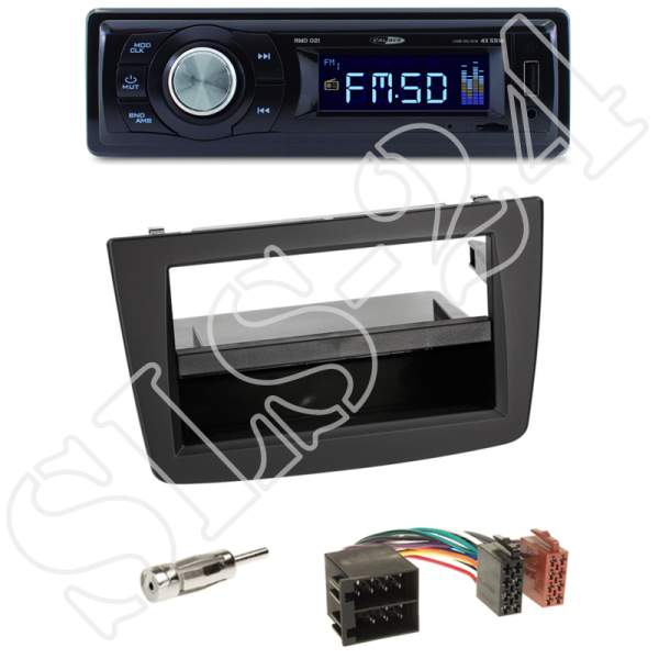 Radioeinbauset 2-DIN mit Fach Alfa MiTo (Typ 955) + Caliber RMD021 - USB/Micro-SD/FM Tuner/AUX-IN