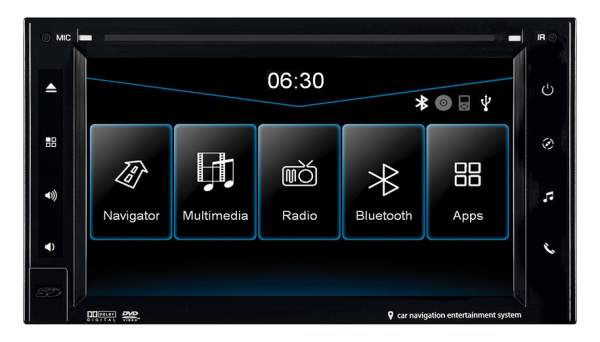 ESX VN630W Universal 2-DIN i30 Naviceiver mit Bedientasten und 15,7 cm (6.2") Touchscreen-Bildschirm
