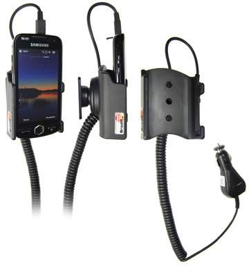 Brodit 512077 Mobile Phone Halter - SAMSUNG Omnia II - aktiv - Handy Halterung mit KFZ-Ladekabel