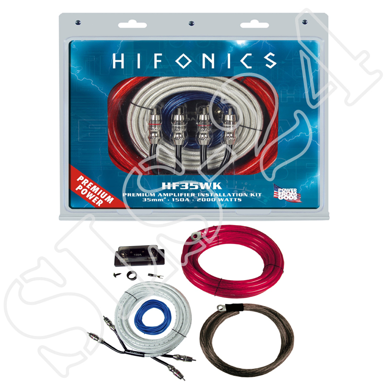 Verstärker HIFONICS PREMIUM Profi Kabelset HF35WK 35mm² Kabel Set für Endstufe 