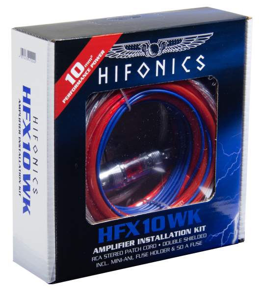 Hifonics HFX10WK Performance Verstärker-Anschluss-Set