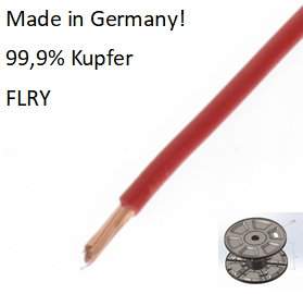 20314 FLRY 4,0 mm2, rot, 50 m, Fahrzeugleitung, made in Germany!
