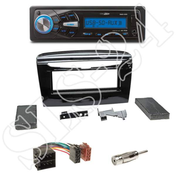 Radioeinbauset 1-DIN Lancia Ypsilon 846 ab 06/2011+Caliber RMD050DAB-BT-USB/SD/FM Tuner/AUX-IN/MP3
