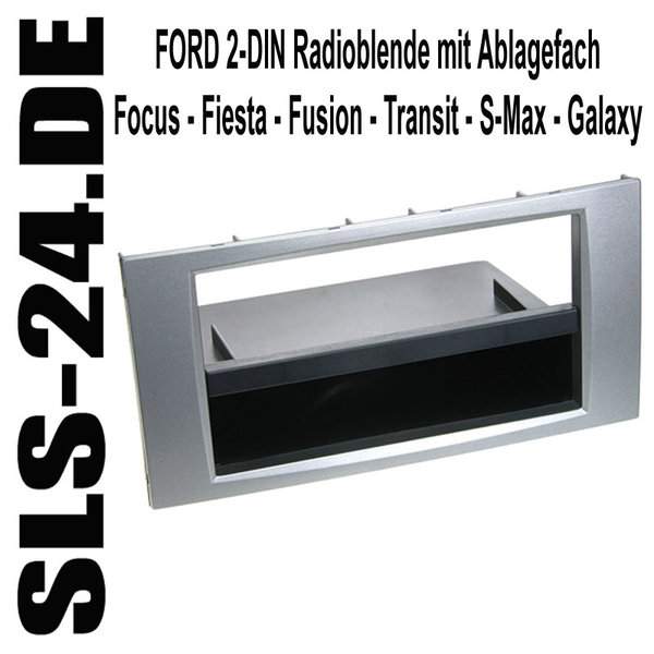 ACV 281114-08-3 Doppel DIN Radioblende FORD Focus Fiesta Fusion Kuga Transit S-Max Galaxy silber