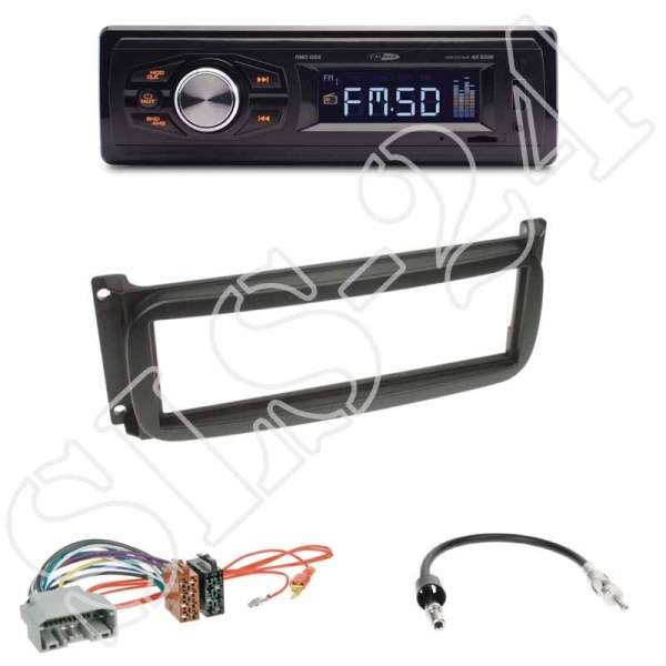 Radioeinbauset 1-DIN Chrysler Dodge + Caliber RMD022 - USB / Micro-SD - FM Tuner und AUX Input