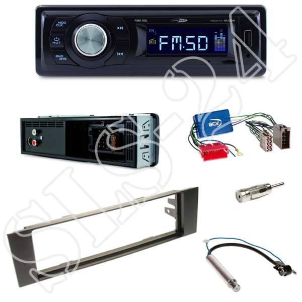 Radioeinbauset 1-DIN Audi A3 (8P) ab 05/2003 + Caliber RMD021 - USB/Micro-SD/FM Tuner/AUX-IN