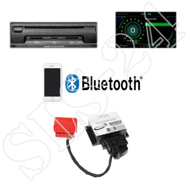 Kufatec 36721 Handyvorbereitung Bluetooth AUDI MMI High 3G:Audi A4 8K A5 8T Q5 8R Nur Bluetooth