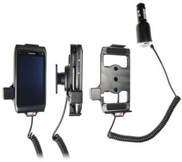Brodit 512205 Mobile Phone Halter - Nokia N8 / N 8 - aktiv - Halterung mit KFZ-Ladekabel