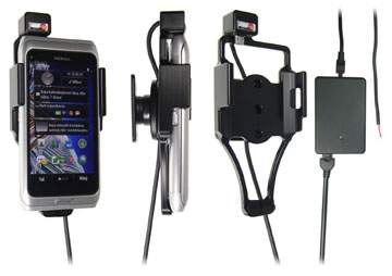 Brodit 513239 Mobile Phone Halter - Nokia E7 E7-00 Handy Halterung - aktiv - mit Molex-Adapter