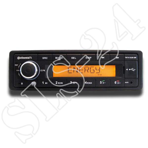 Continental TR7412UB-OR Radio mit Bluetooth RDS USB MP3 Autoradio FM Tuner "OHNE CD"
