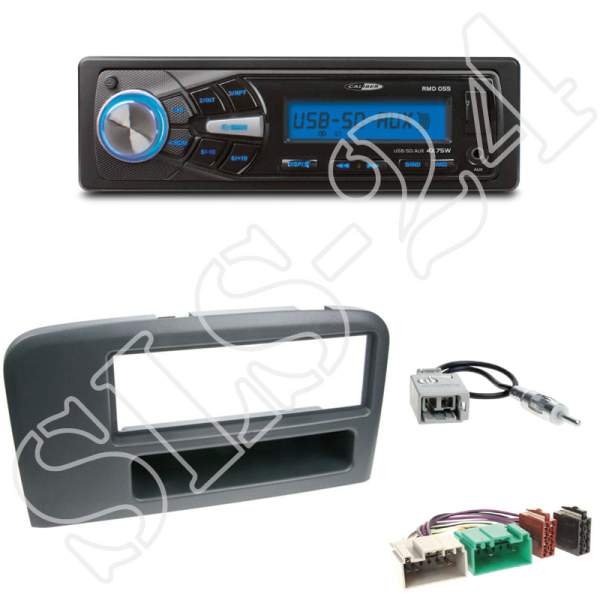 Radioeinbauset 1-DIN mit Fach Volvo S80 1998-2007 + Caliber RMD050DAB-BT USB/SD/FM Tuner/AUX-IN/MP3