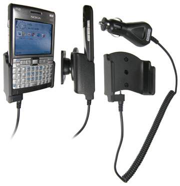 Brodit 965170 Mobile Phone Halter - Nokia E61i Handy Halterung - aktiv - incl. KFZ-Ladekabel