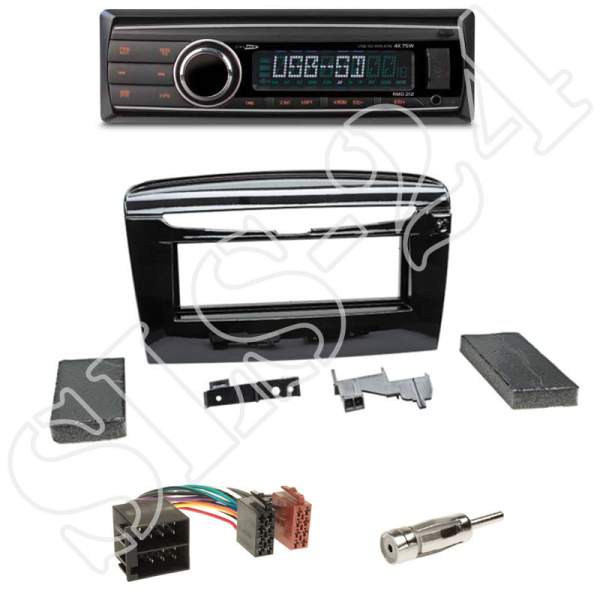 Radioeinbauset 1-DIN Lancia Ypsilon 846 ab 06/2011+Caliber RMD212 Radio USB/SD/MP3/AUX-IN/OHNE LW