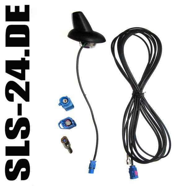 ACV 15.7727004 Calearo Shark Antenne Dachantenne "SAT" GPS Anschluss: SMB F / Kabel: 5 m