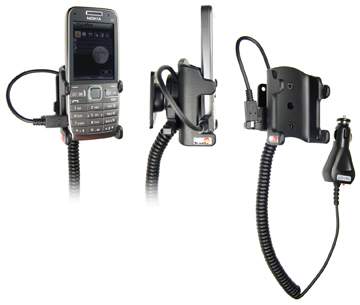 Brodit 512043 Mobile Phone Halter - Nokia E52 Handy Halterung - aktiv - mit KFZ-Ladekabel