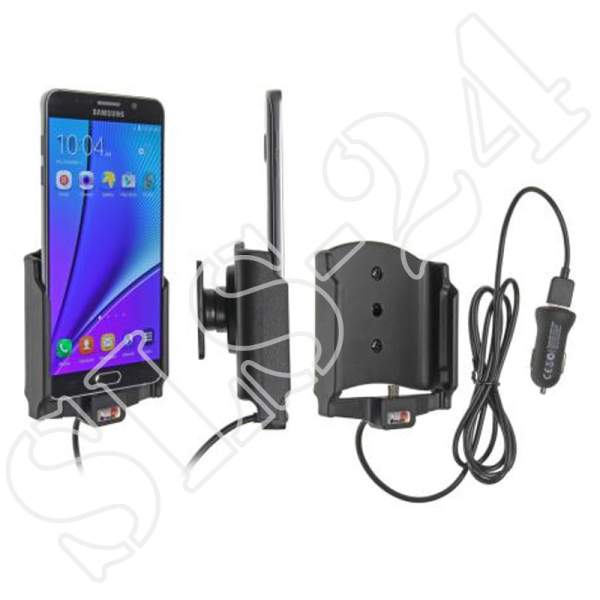 Samsung Galaxy Note 5 - Brodit 521771- aktiv Halterung mit KFZ USB Ladeadapter und Kugelgelenk