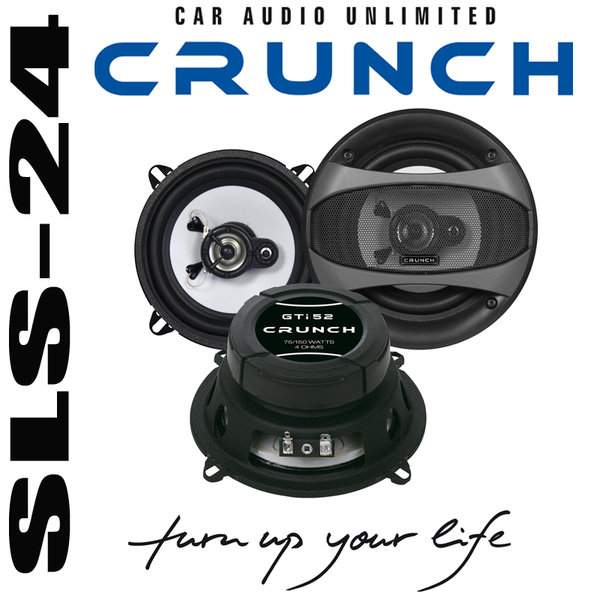Crunch GTi52 13 cm 2-Wege Coax-System 75 / 150 Watt, Impedance 4 Ohm Auto Lautsprecher Speakers