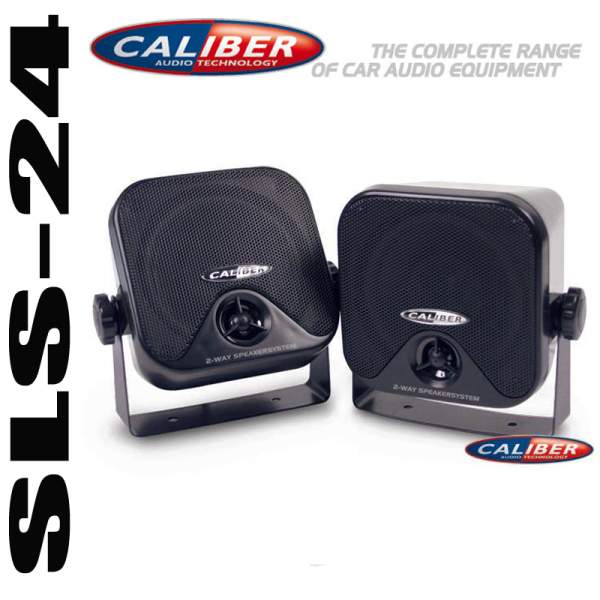 Caliber CSB3 2-Wege Aufbau Lautsprecher 80 Watt Satellite Speaker schwarz