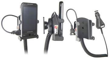 Brodit 965264 Mobile Phone Halter - SAMSUNG SGH-I900 / Omnia aktiv - Halterung mit KFZ-Ladekabel